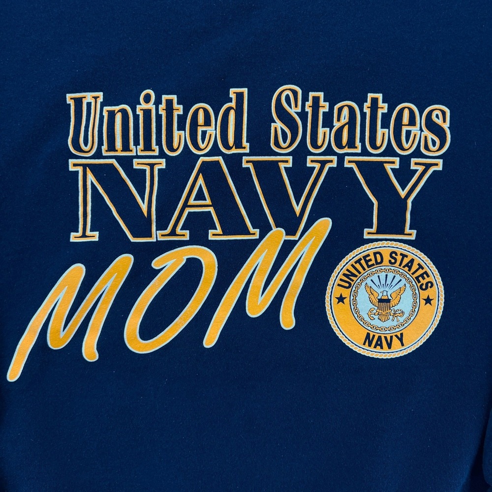 VTG 90s MJ Soffe United States Navy Mom Sweatshirt Women Large Made in USA - Picture 2 of 9